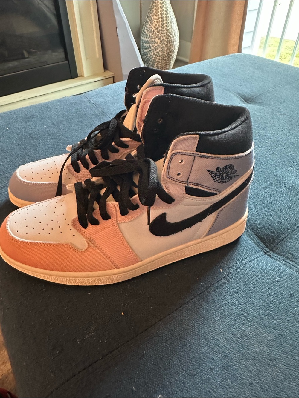 Nike High Top Sneakers - Pink, Lavender, Black